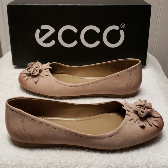 Ecco Kelly leather flats, colour woodrose, 6.5 - Picture 10 of 15